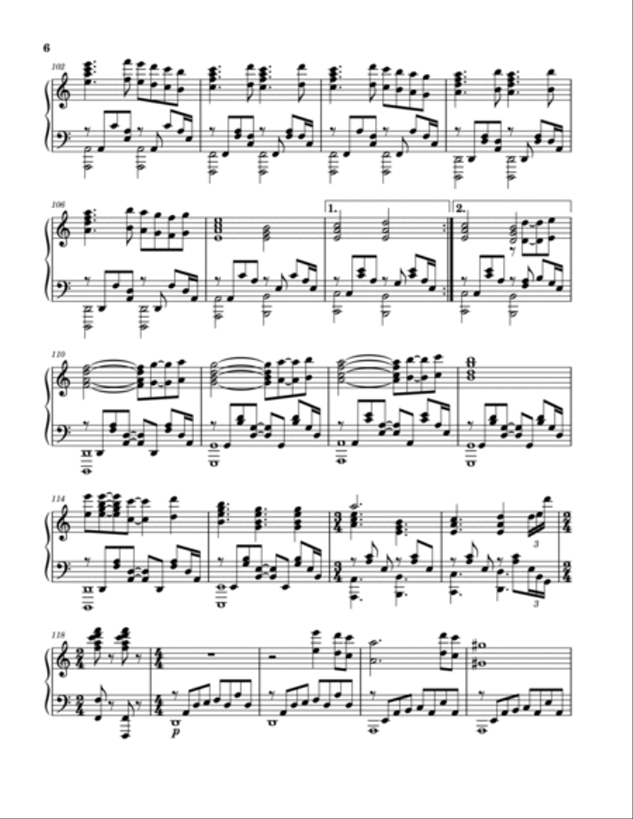 Dastaan-e-om Shanti Om Piano Solo scores gallery preview page 6