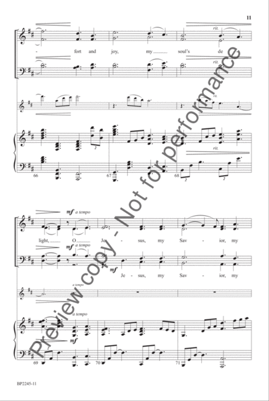 My Song In The Night 4-Part scores gallery preview page 11