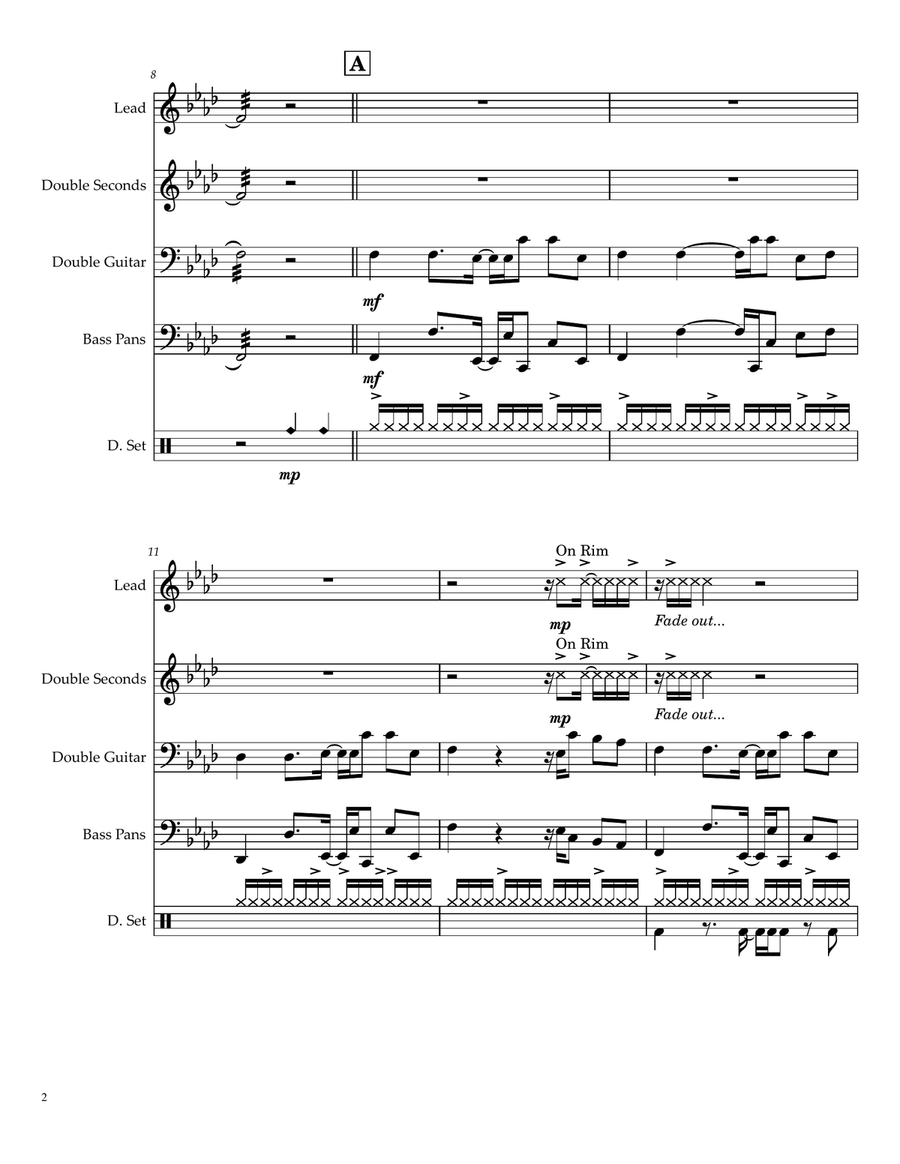 Axel F Steel Drum Band scores gallery preview page 2