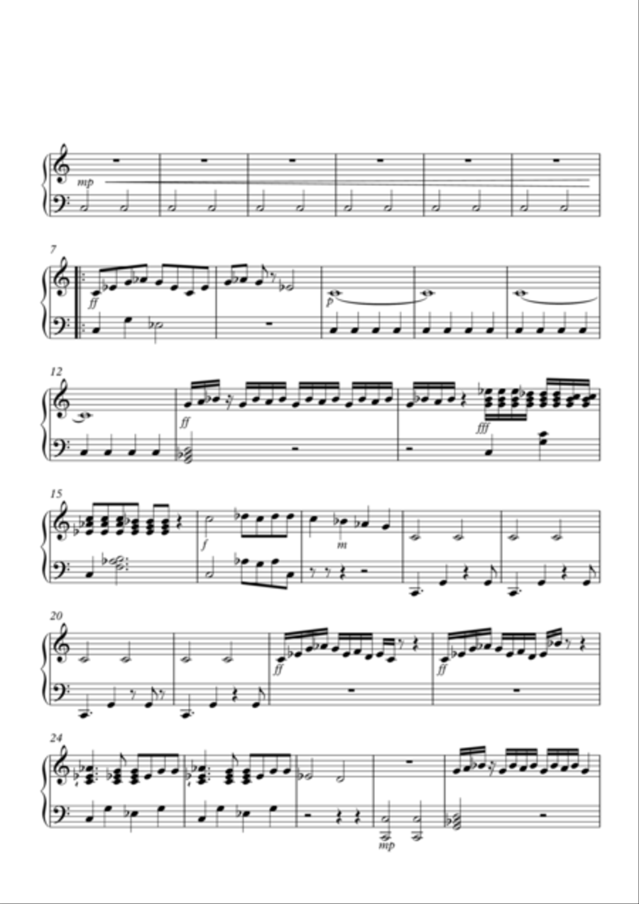 Midnight Frenzy Piano Solo scores gallery preview page 1