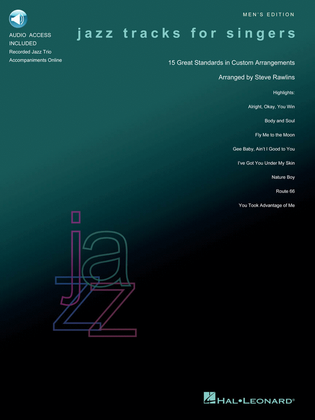 Book cover for Jazz Tracks for Singers – Men's Edition
