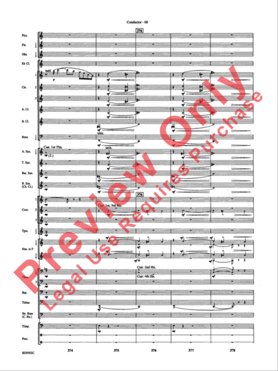 Symphony No. 3 for Band Concert Band scores gallery preview page 71