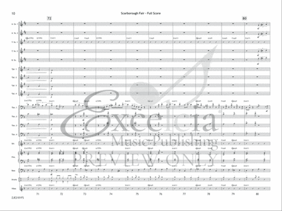 Scarborough Fair Jazz Ensemble scores gallery preview page 11