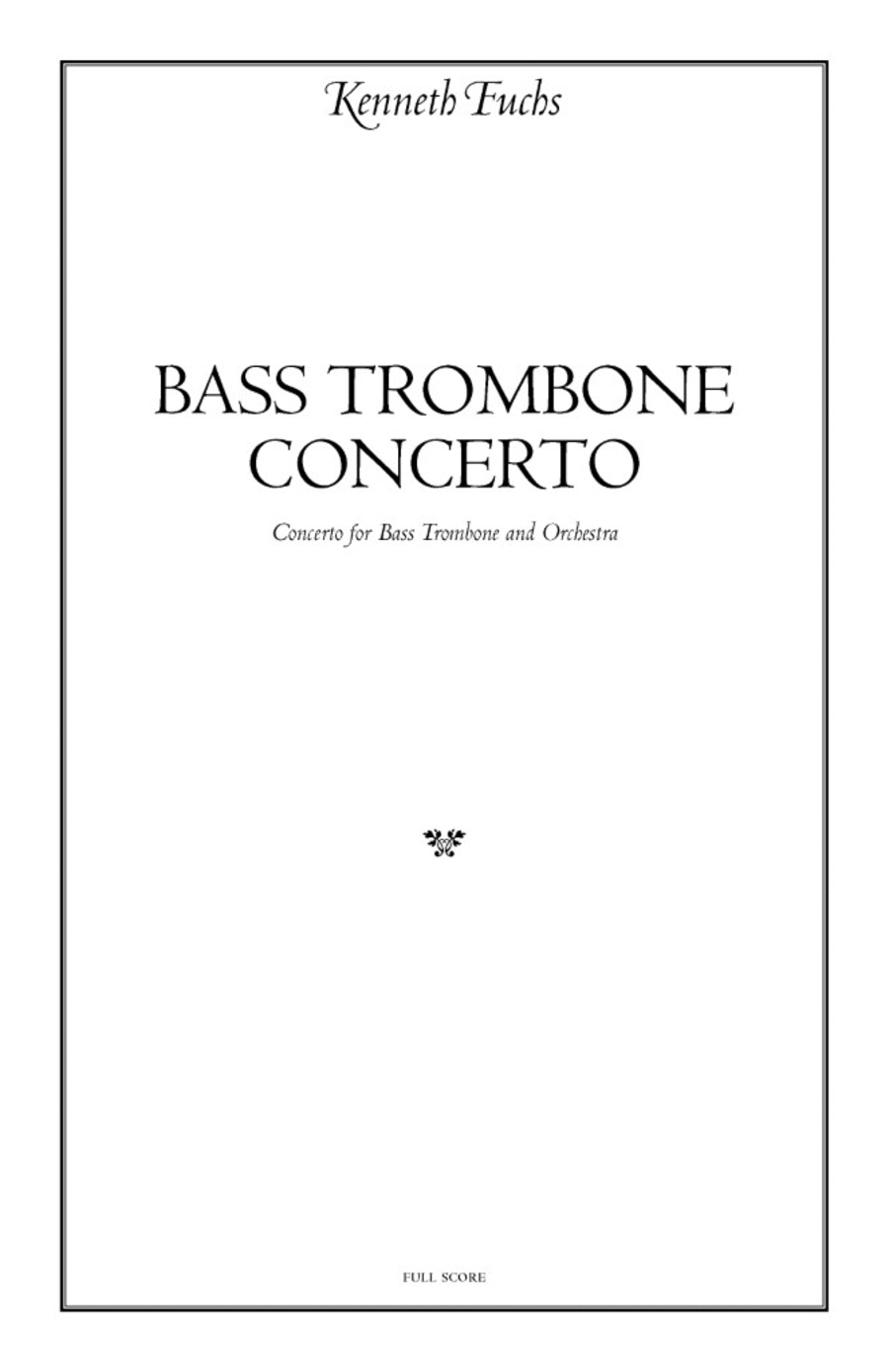 Bass Trombone Concerto Orchestra scores gallery preview page 1