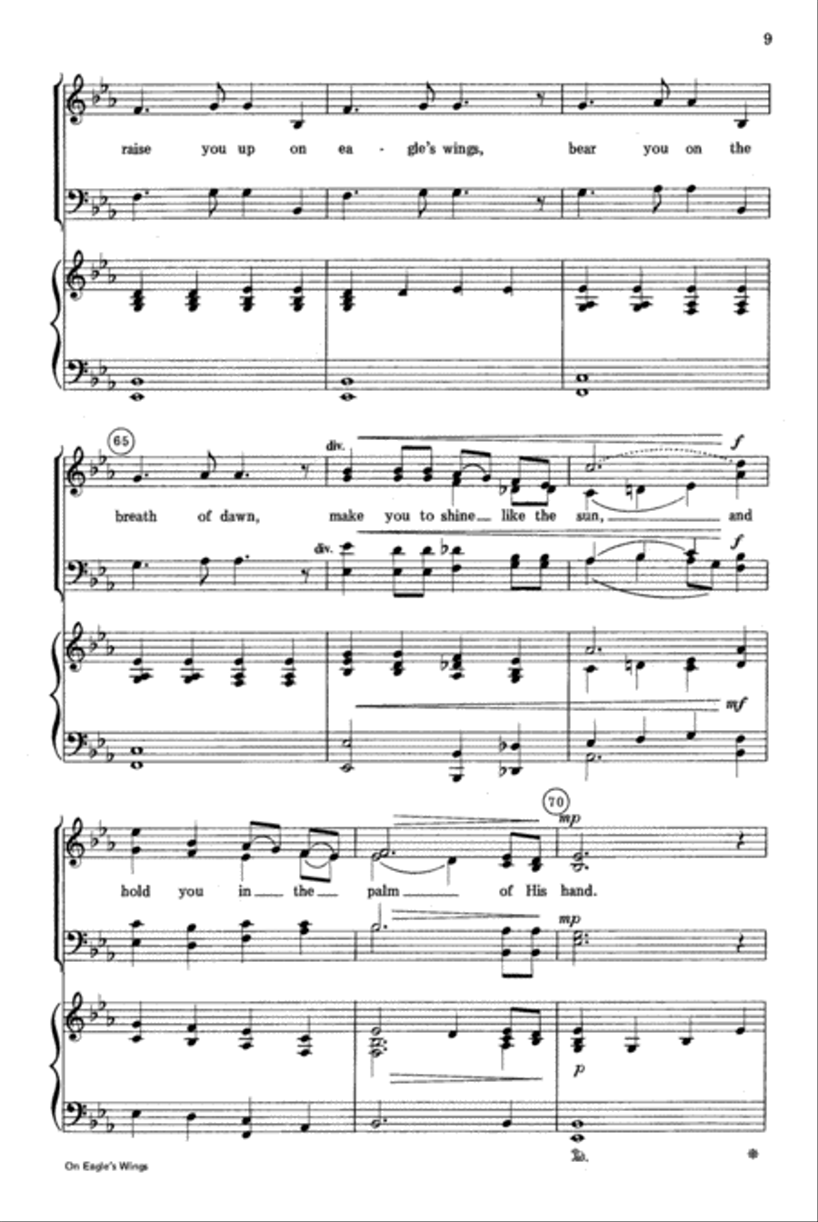 On Eagle's Wings 4-Part scores gallery preview page 10