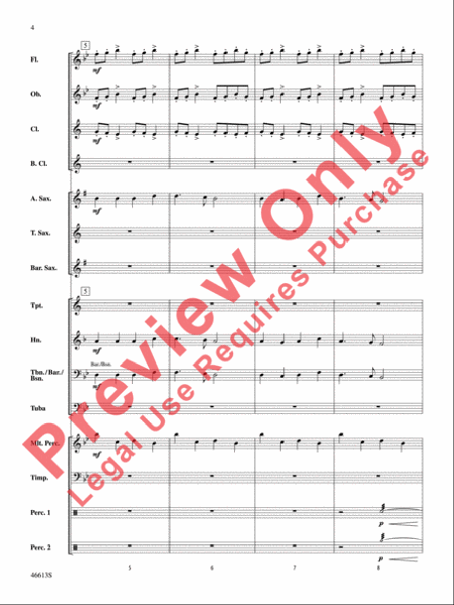Joy! A Holiday Fanfare Joy! A Holiday Fanfare Concert Band scores gallery preview page 5