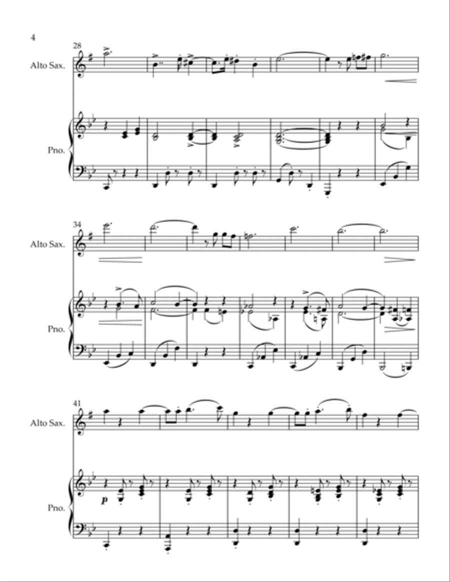 Liebesleid Liebesleid Alto Saxophone scores gallery preview page 4