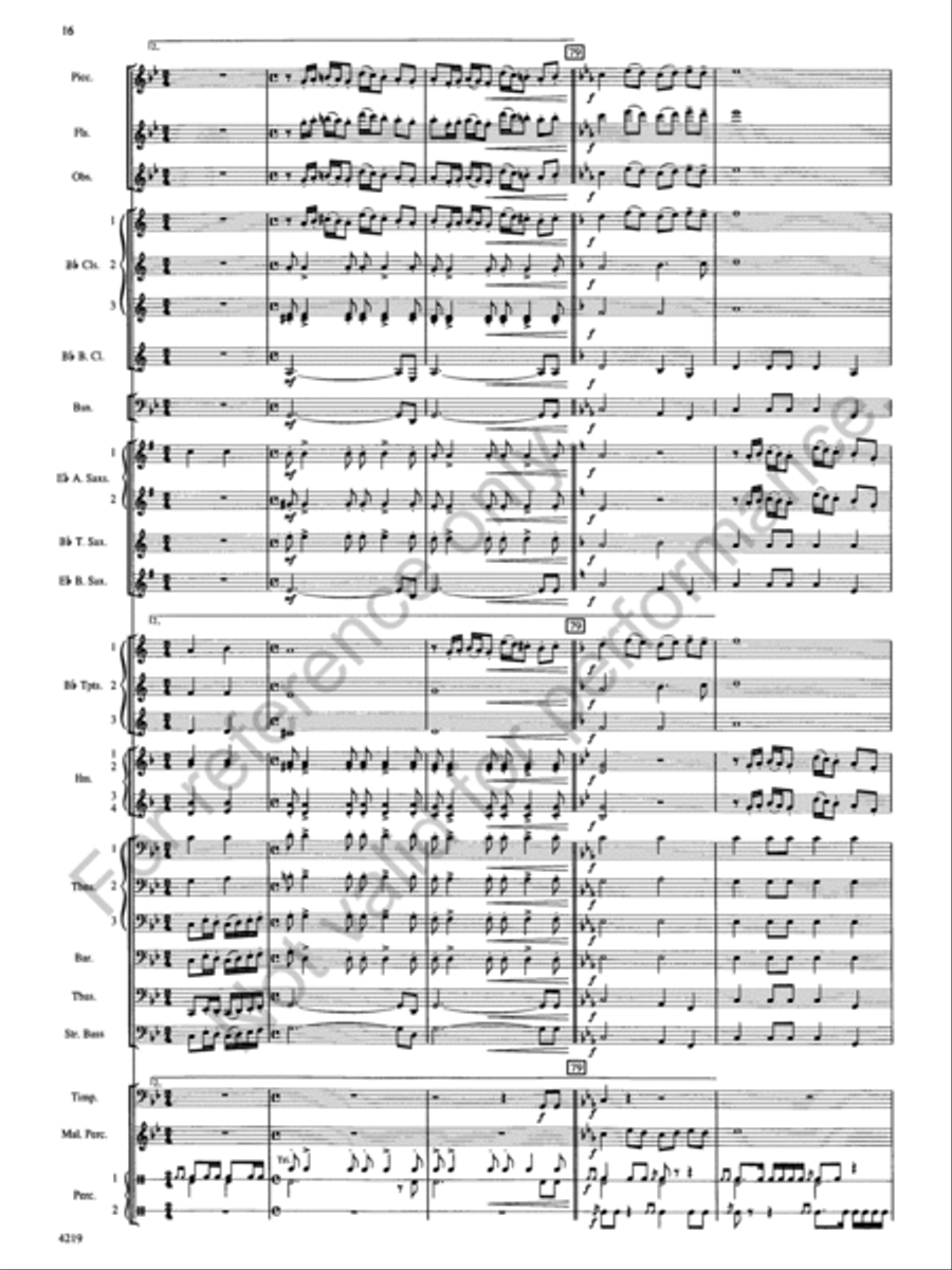 They Came Sailing Concert Band scores gallery preview page 18