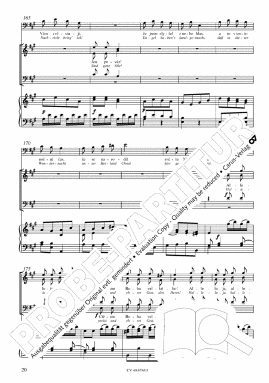 Missa pastoralis bohemica 4-Part scores gallery preview page 21