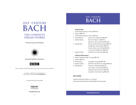 Volume 1: 21st-Century Bach