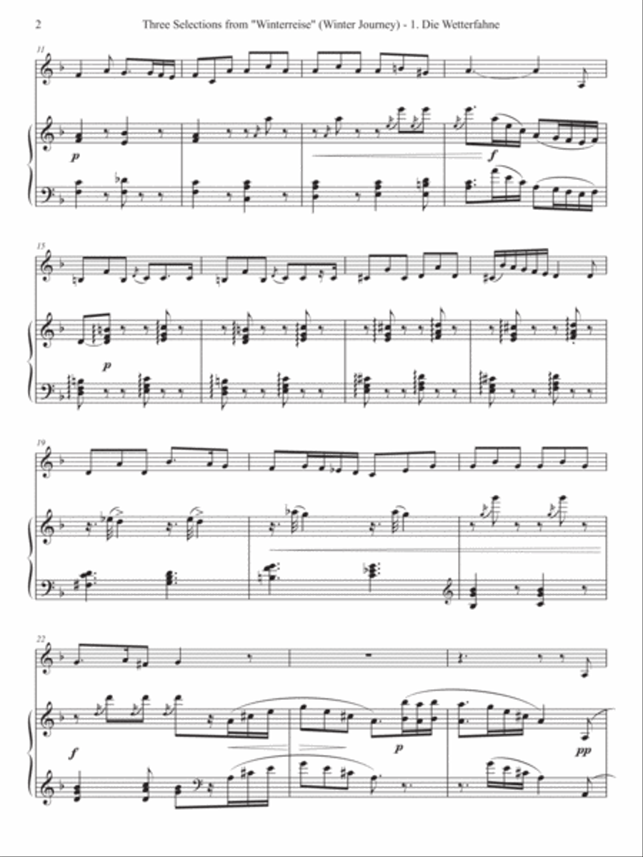 Schubert: Three Selections from 