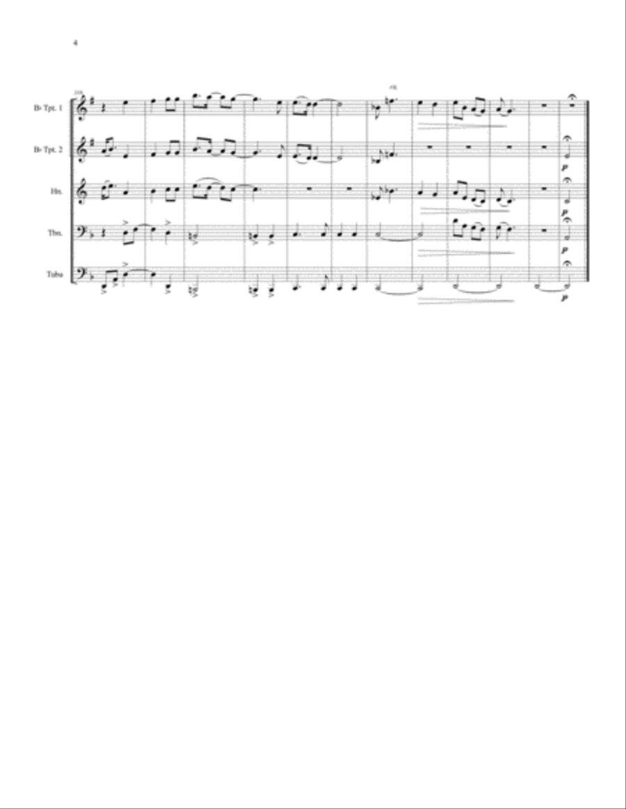 Who Wants To Live Forever Brass Ensemble scores gallery preview page 6