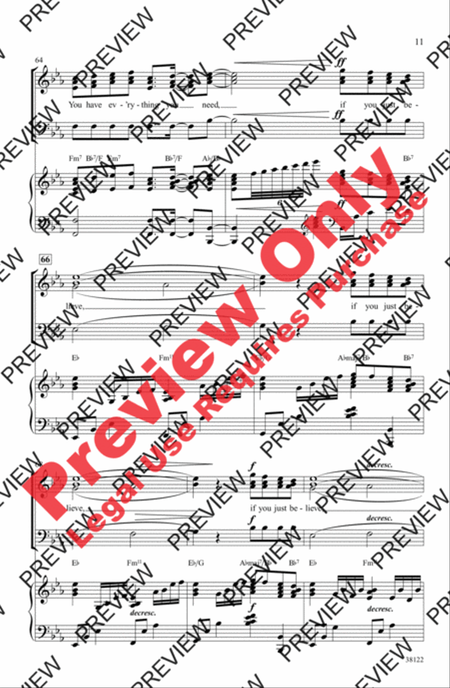 Believe 3-Part scores gallery preview page 22
