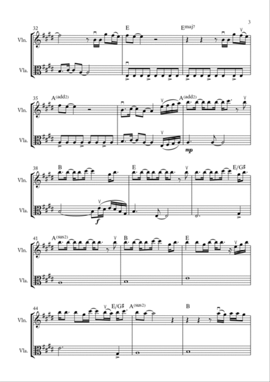 I Can Only Imagine String Duet scores gallery preview page 3