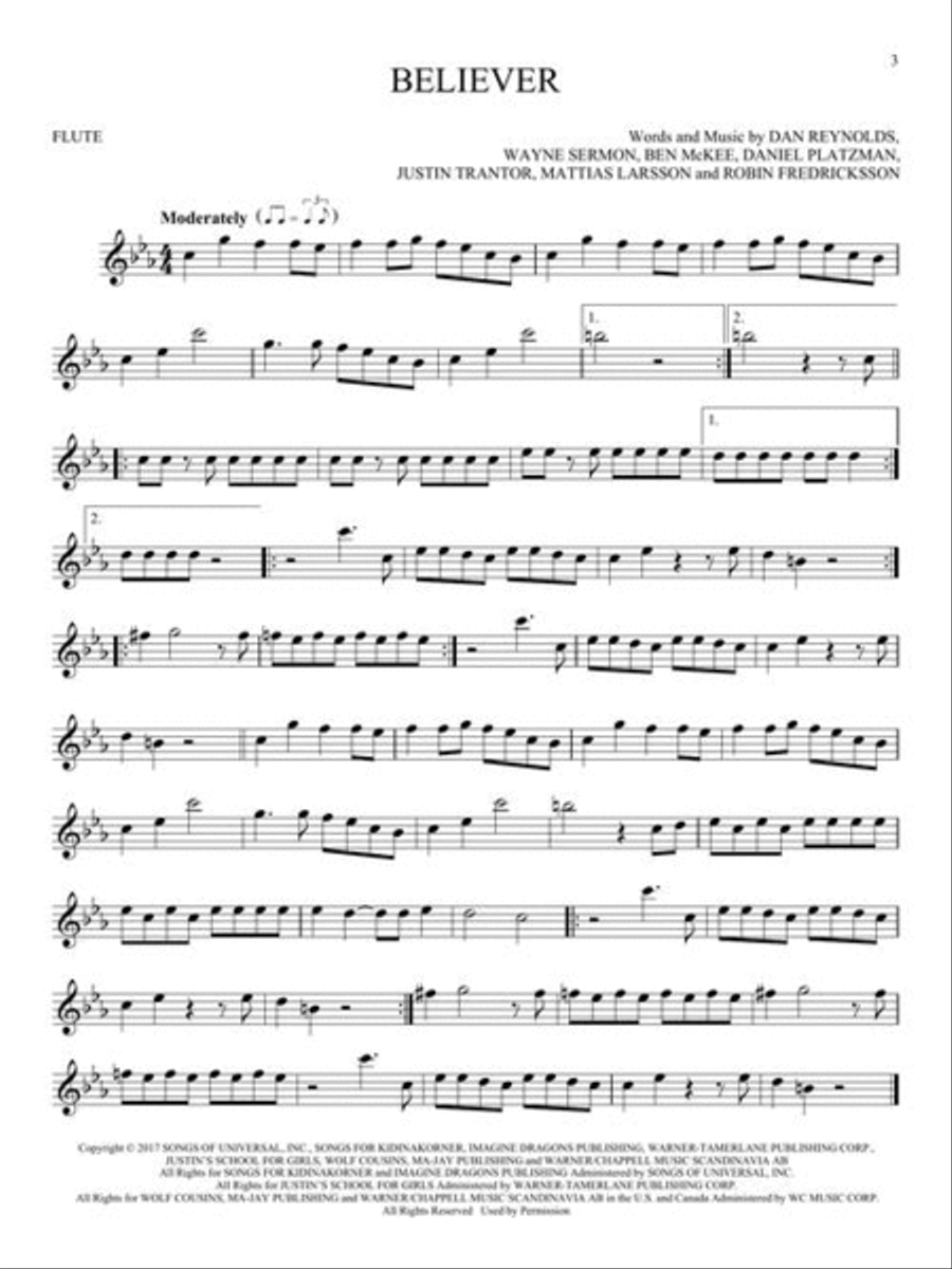 50 Pop Songs for Kids 50 Pop Songs for Kids Flute Solo scores gallery preview page 6