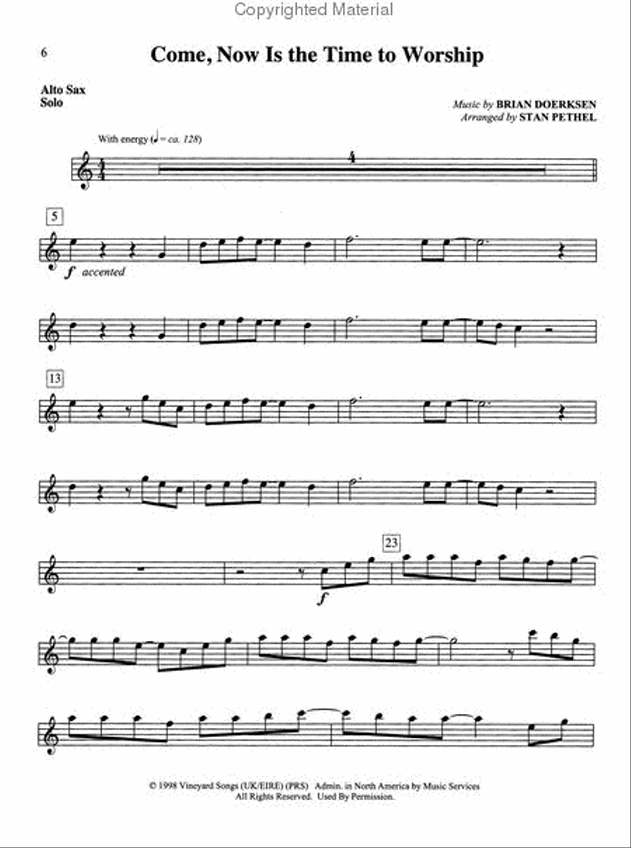 Winds of Praise Alto Saxophone scores gallery preview page 3