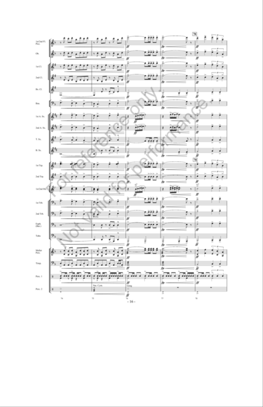 Zeus: King Of The Gods Concert Band scores gallery preview page 15