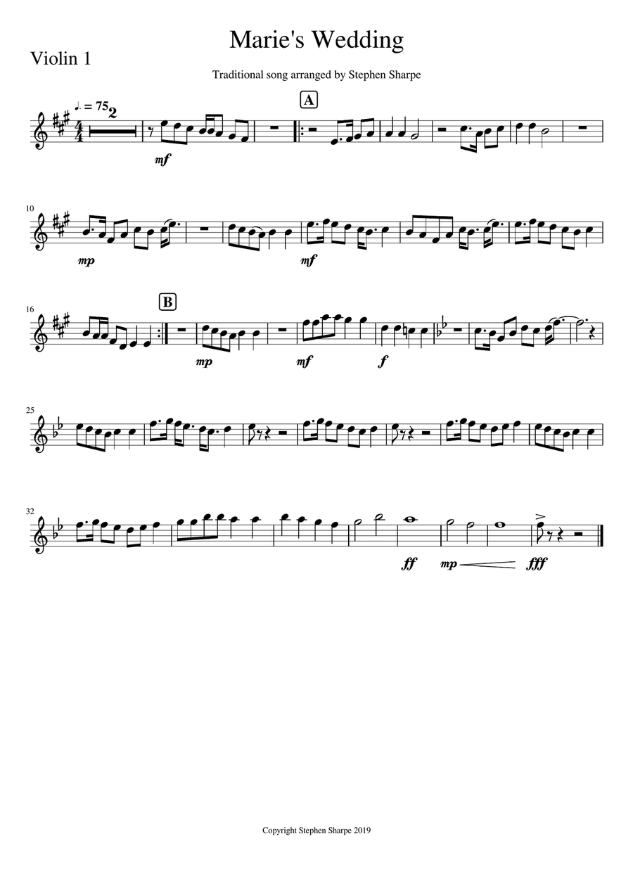 Marie's Wedding String Quartet String Quartet scores gallery preview page 4