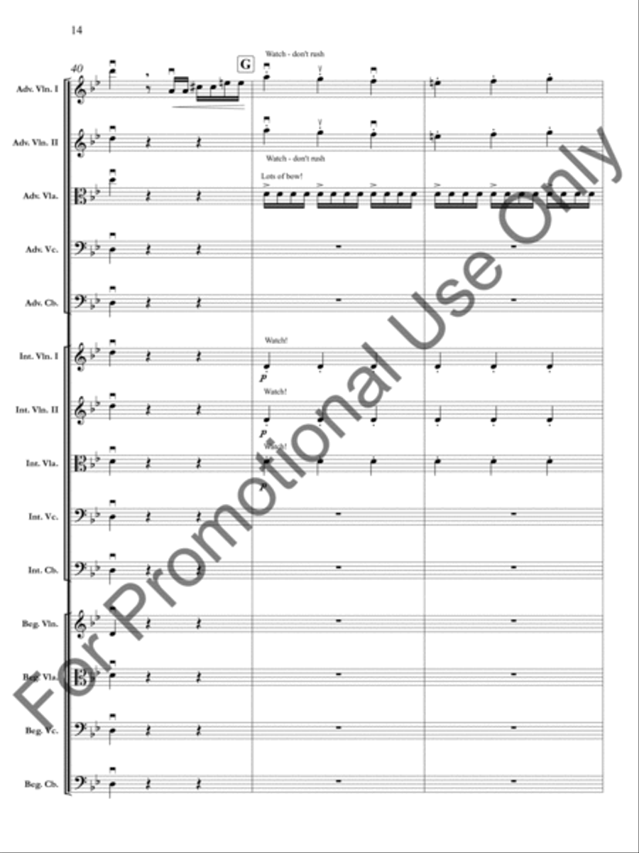 The Four Seasons: Summer: Presto, 3rd movement Orchestra scores gallery preview page 15