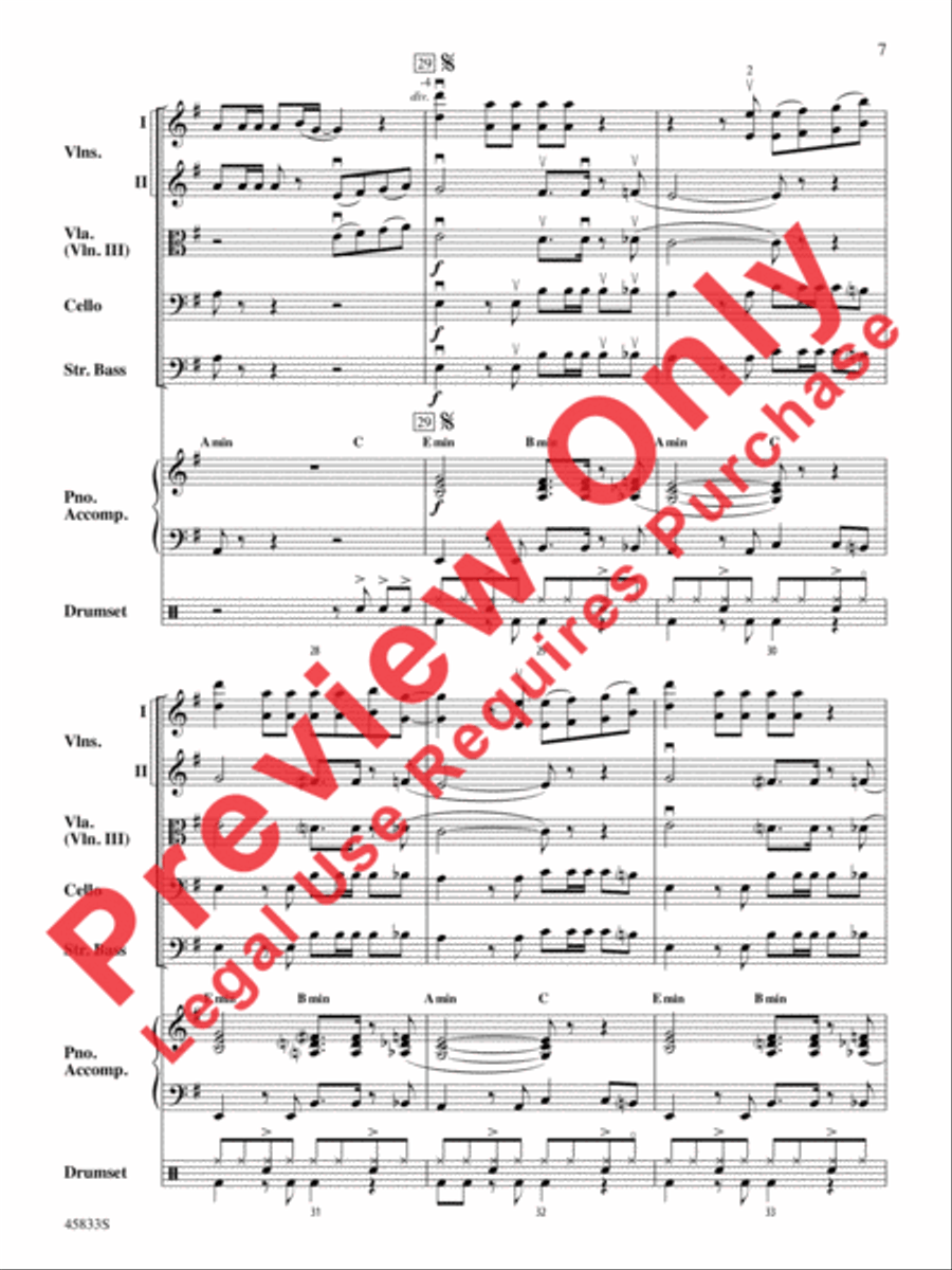Cake by the Ocean String Orchestra scores gallery preview page 7