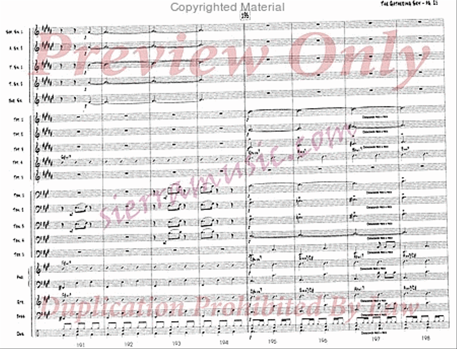 The Gathering Sky Jazz Ensemble scores gallery preview page 26