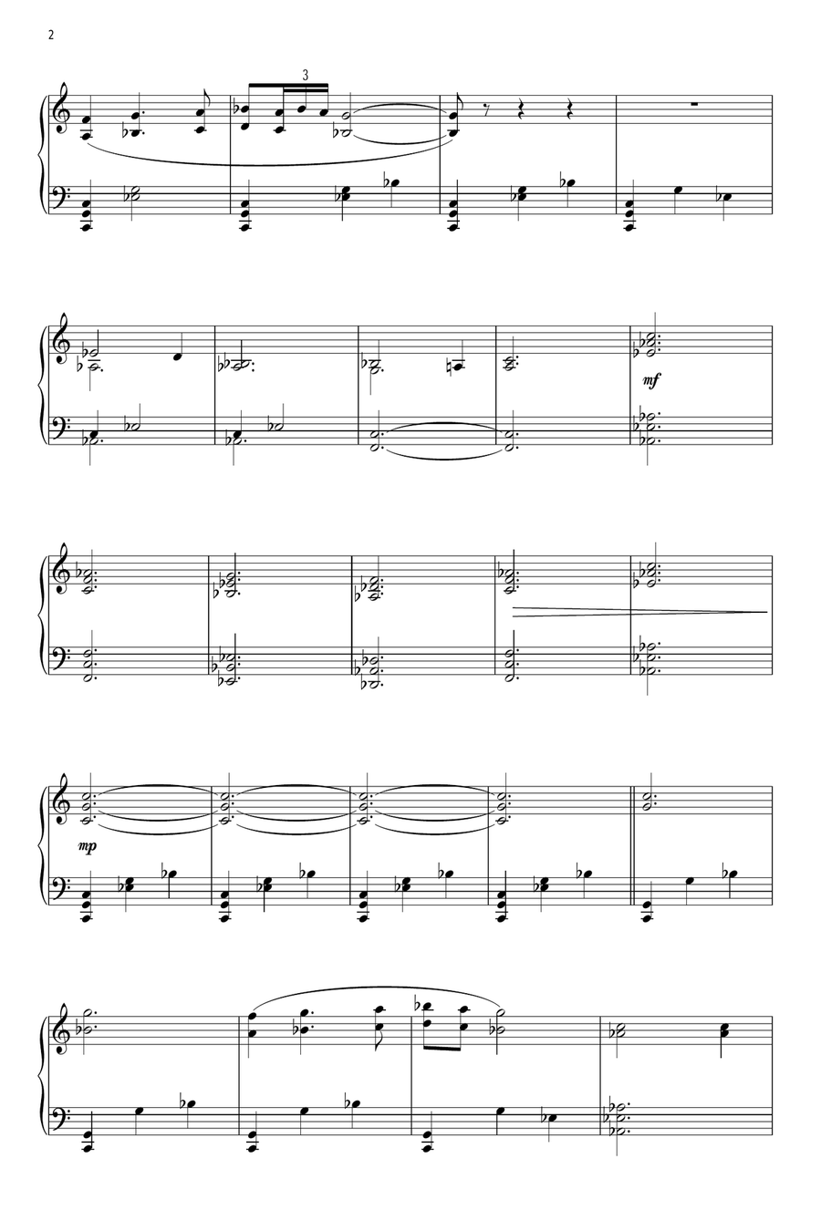 Roslin And Adama Piano Solo scores gallery preview page 2