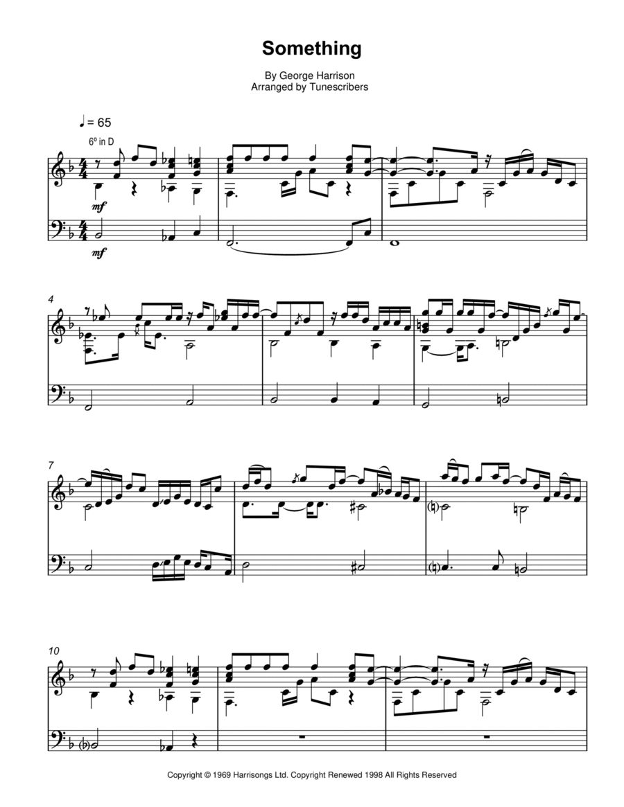 Something Something Guitar Solo scores gallery preview page 1