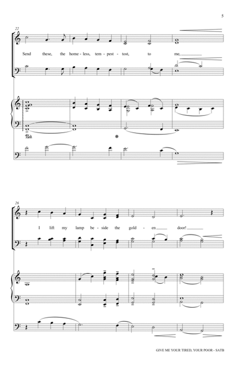 Give Me Your Tired, Your Poor (with "God Bless America") (arr. David Chase)