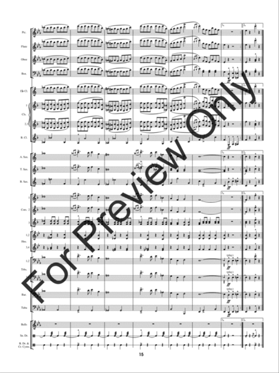 Pathfinder Of Panama Concert Band scores gallery preview page 18
