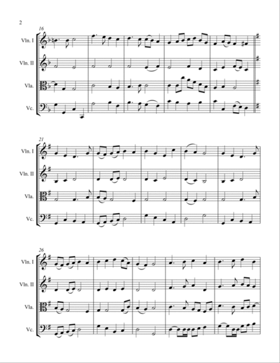 God's Grace and Glory String Quartet scores gallery preview page 2