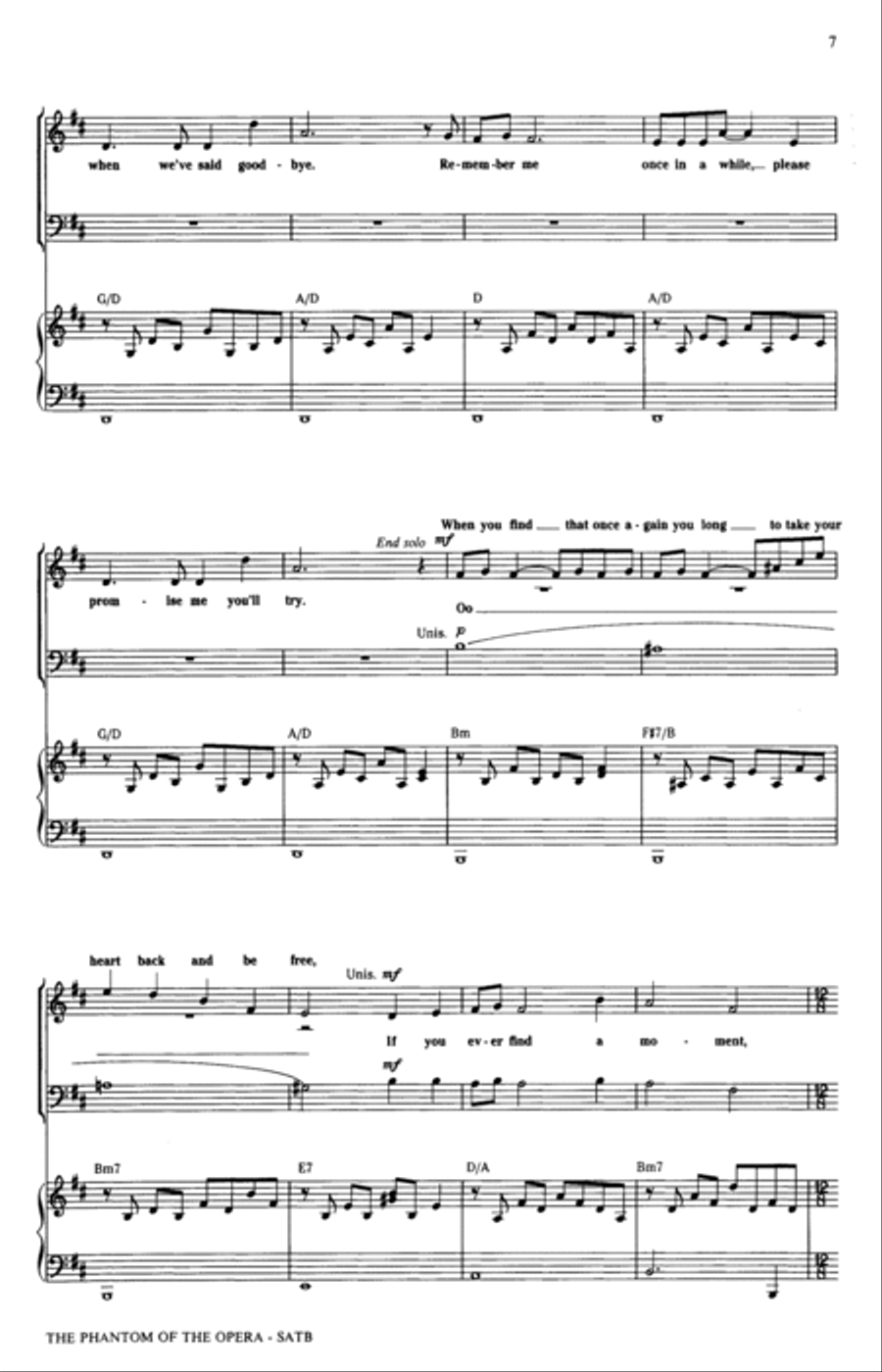The Phantom Of The Opera (Medley) (arr. Ed Lojeski) 4-Part scores gallery preview page 6