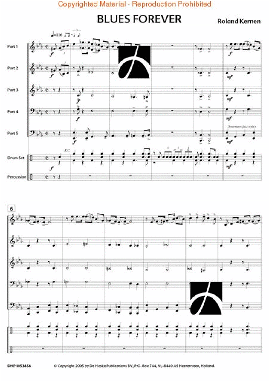 Blues Forever Concert Band scores gallery preview page 2