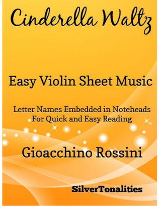 Book cover for Cinderella Waltz Easy Violin Sheet Music