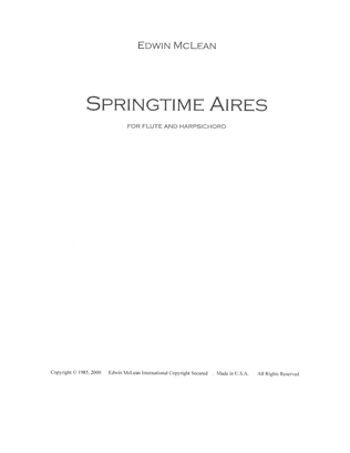 Springtime Aires (Flute and Harpsichord)