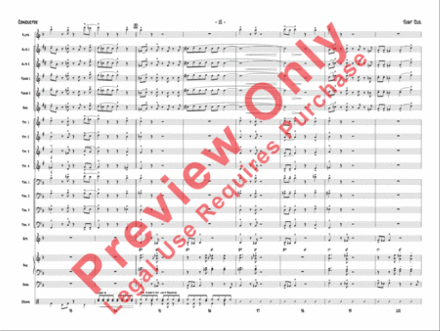 Just 'Cuz Just 'Cuz Jazz Ensemble scores gallery preview page 15