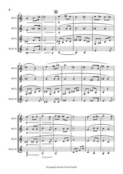 Richard Wagner - Bridal Chorus (Wedding March) for Clarinet Quartet image number null