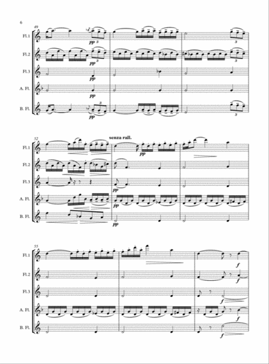 Crisantemi Crisantemi Woodwind Quintet scores gallery preview page 6
