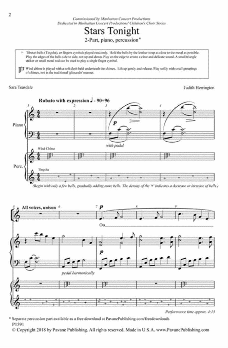 Stars Tonight 2-Part scores gallery preview page 2