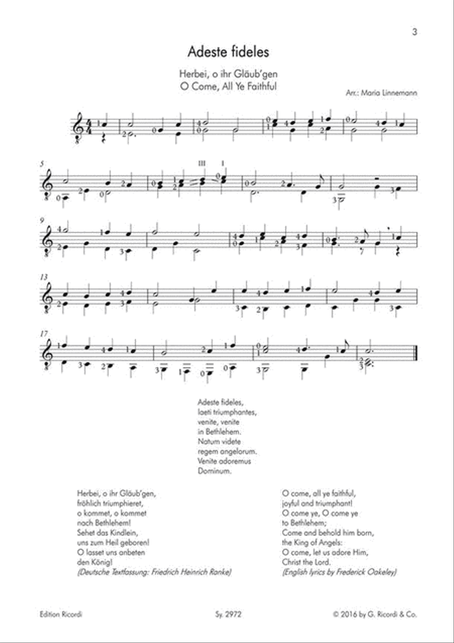 Christmas Carols Guitar scores gallery preview page 2