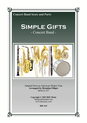 Book cover for Simple Gifts - Concert Band