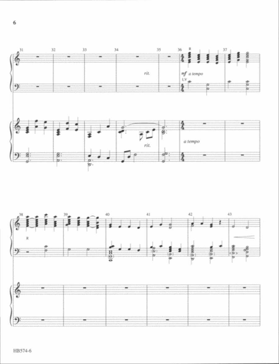 A Shepherd's Love - full score Handbell Choir scores gallery preview page 5