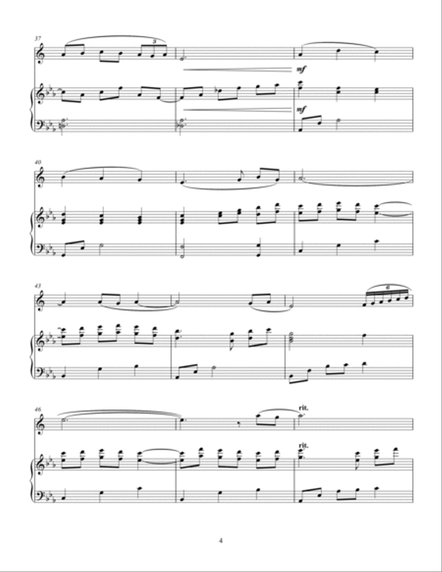Korean Folk Song - Eommaya, Nunaya (Dear Mom, Dear Sister) Version 1 Alto Saxophone scores gallery preview page 4