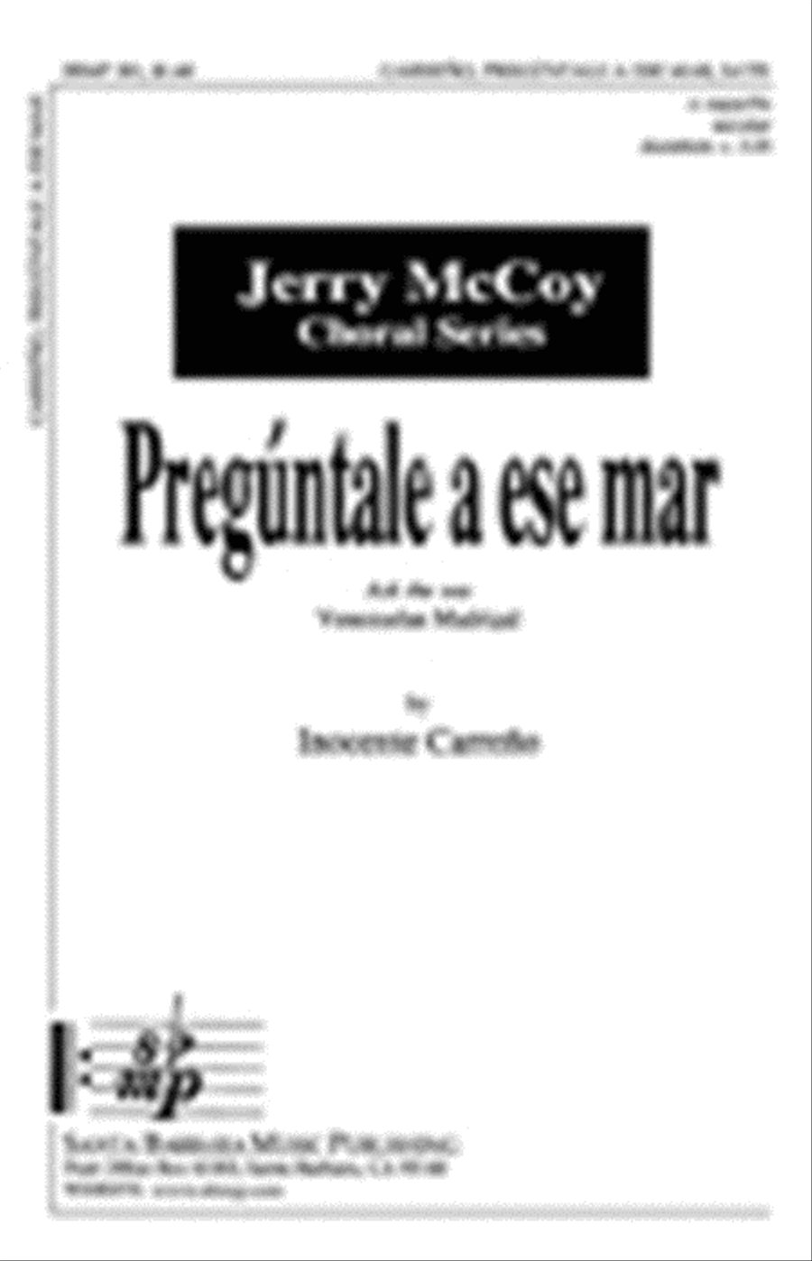 Preguntale a ese mar 4-Part scores gallery preview page 1