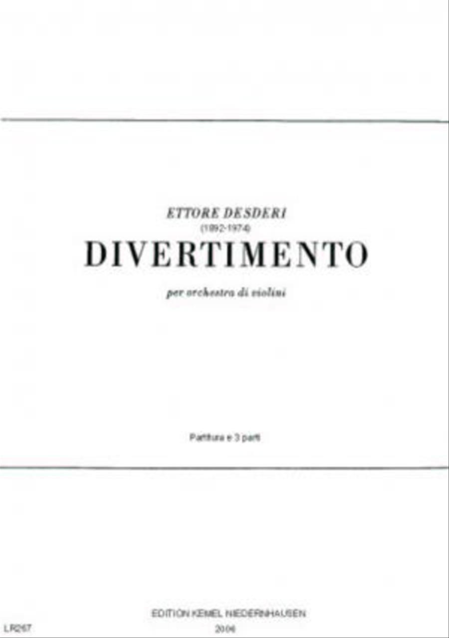 Divertimento Orchestra scores gallery preview page 1