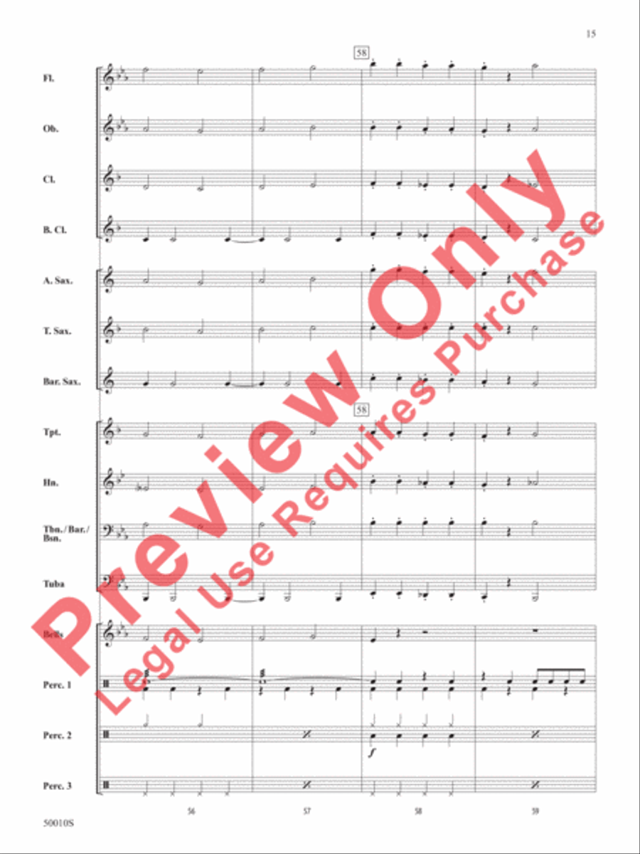 A Holiday Santa-bration Concert Band scores gallery preview page 16
