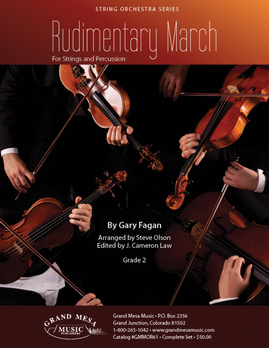 Rudimentary March String Orchestra scores gallery preview page 1