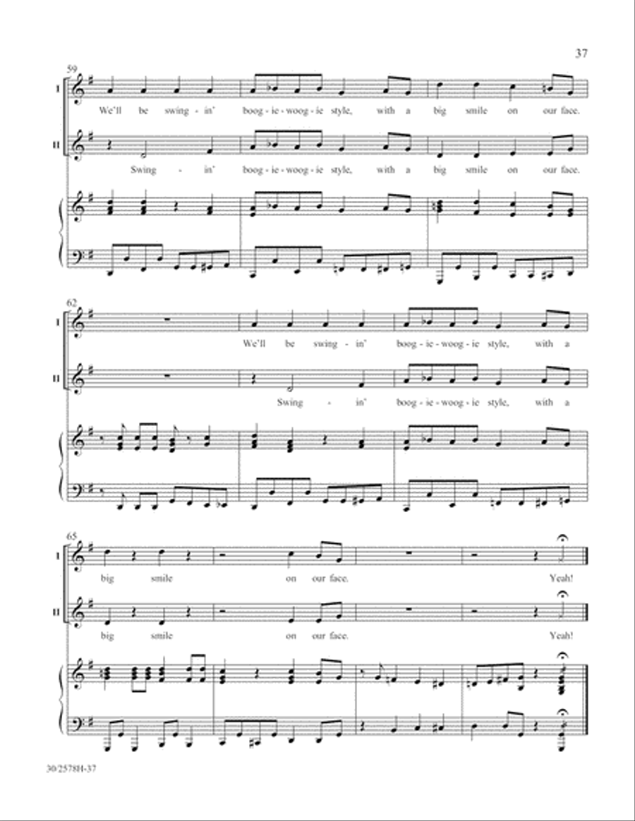 The World of Rhythm Unison Choir scores gallery preview page 38