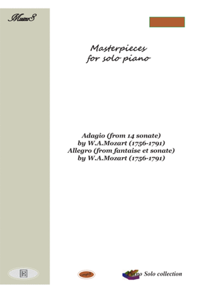 Book cover for Masterpieces for solo piano 8 by W.Mozart