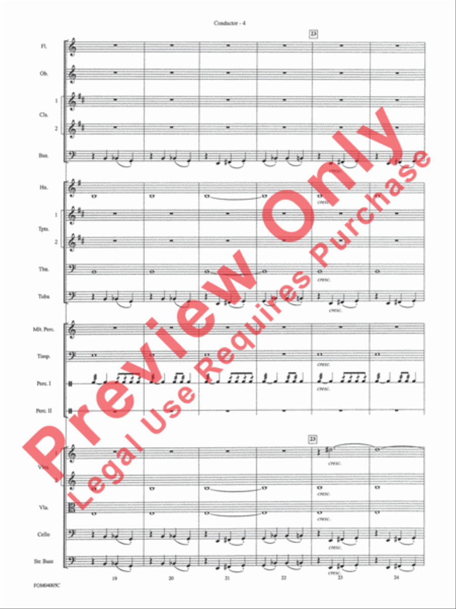 Lord of the Rings - The Return of the King (Conductor's Score) Full Orchestra scores gallery preview page 6
