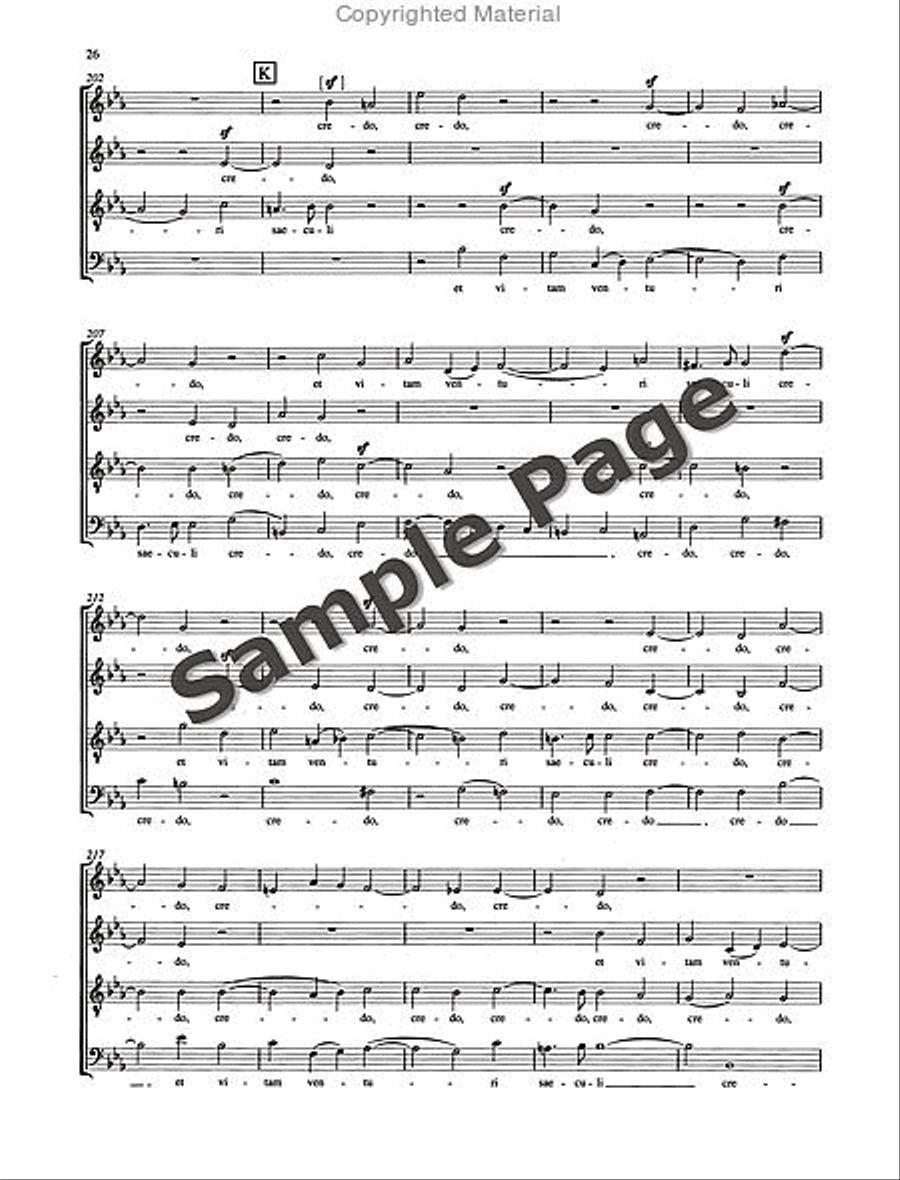 Missa Sacra Op. 147 4-Part scores gallery preview page 27